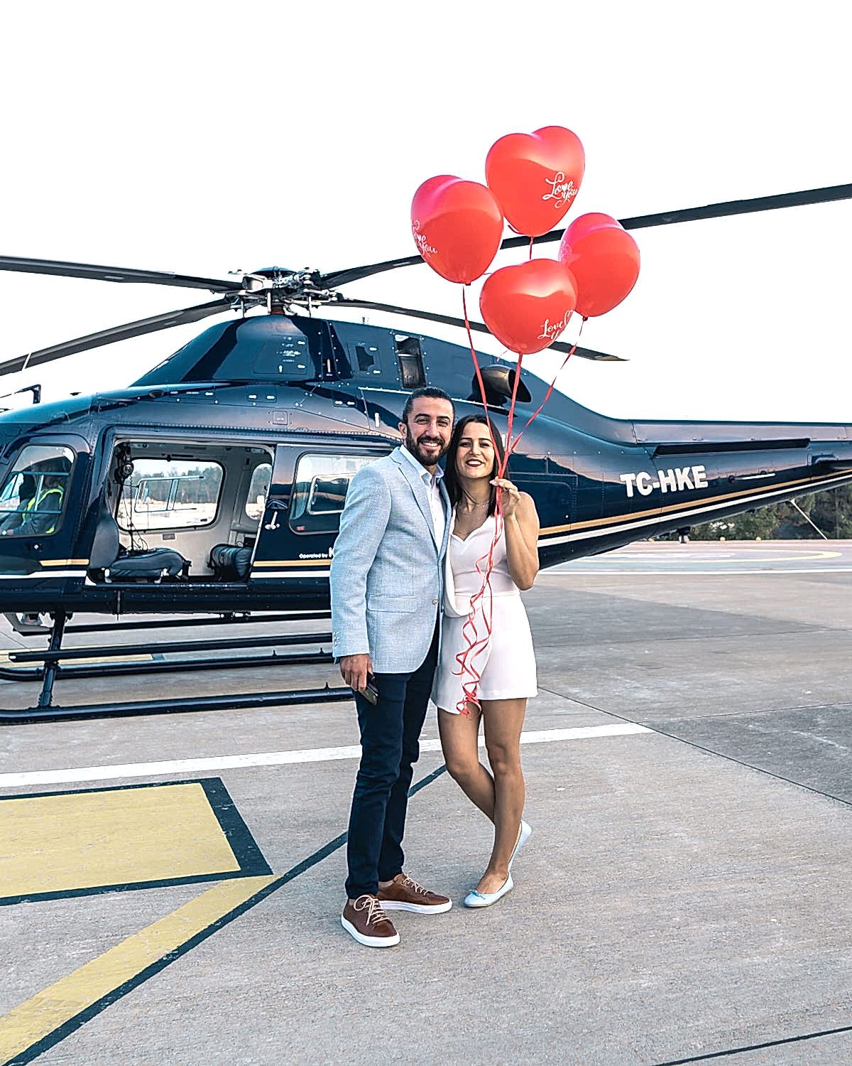 restoran ve helikopterde vip dogum gunu 4